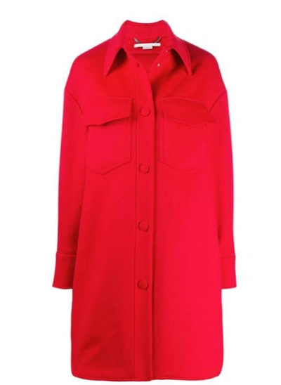 Shop Stella Mccartney Coats In Rosso