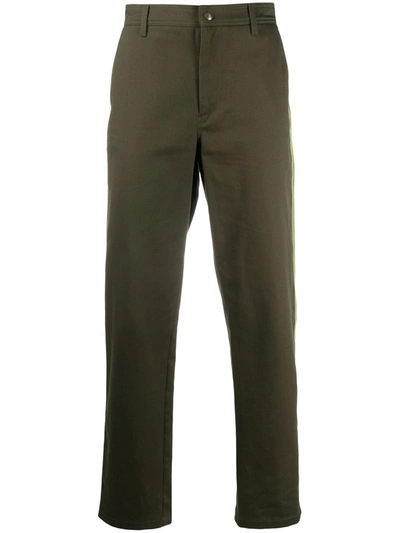 Shop Valentino Trousers In Verde