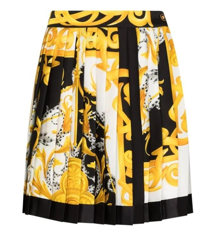 Shop Versace Skirts In Rosso