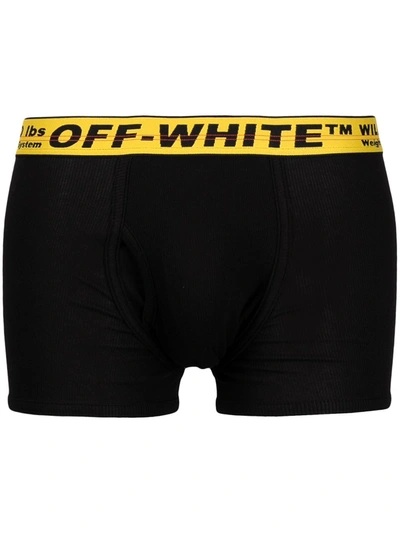 Shop Off-white Tripack Classic Industrial Boxer In Black