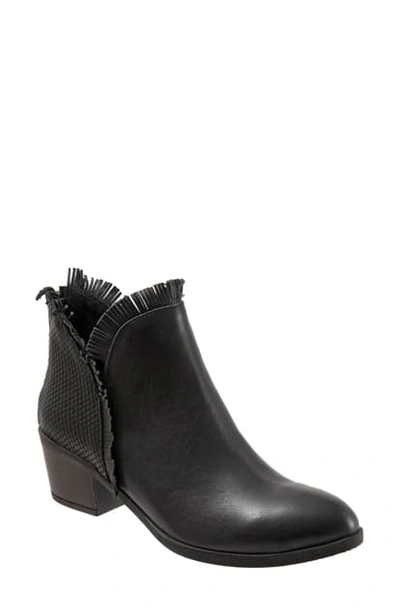 Shop Bueno Cathy Bootie In Black Snake Leather