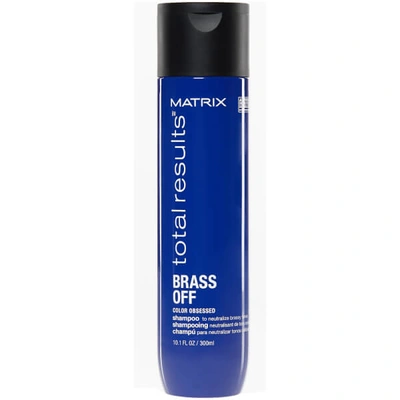 Matrix Total Results Brass Off Brunette Neutralising Blue Shampoo For Lightened Brunette Hair 300ml