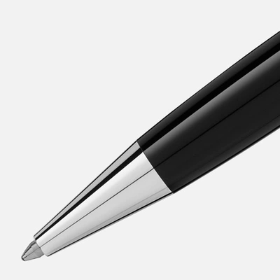 Shop Montblanc Meisterstück Doué Geometry Classique Ballpoint Pen In Black