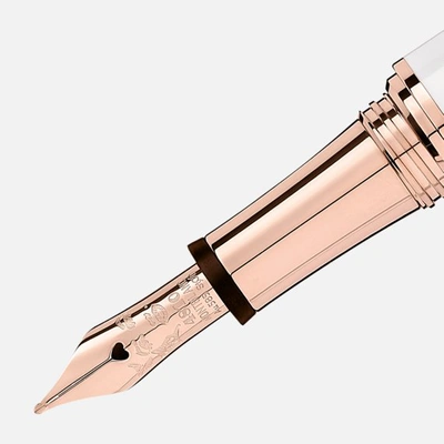 Shop Montblanc Muses Marilyn Monroe Special Edition Pearl Fountain Pen In White