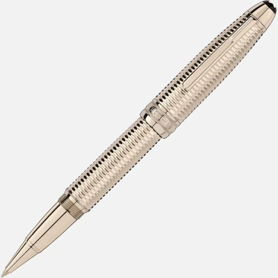 Shop Montblanc Meisterstück Geometry Solitaire Champagne Gold Legrand Rollerball