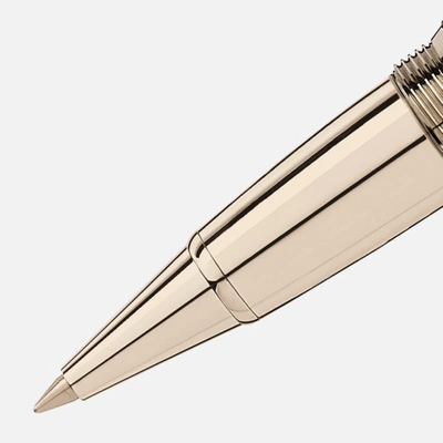Shop Montblanc Meisterstück Geometry Solitaire Champagne Gold Legrand Rollerball
