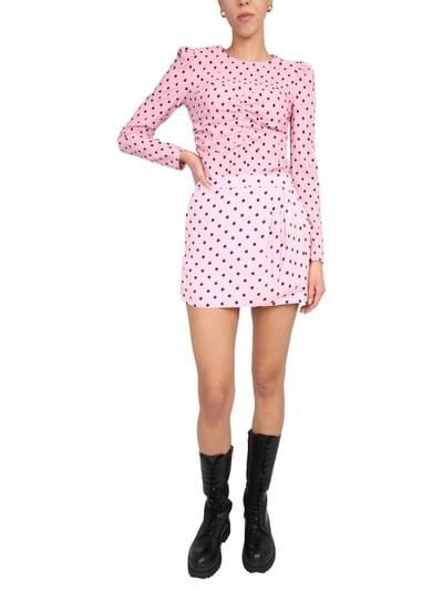 Shop Red Valentino Shorts With Polka Dot Pattern In Pink