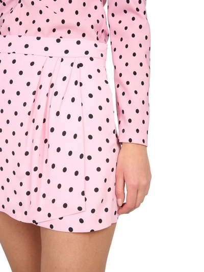 Shop Red Valentino Shorts With Polka Dot Pattern In Pink