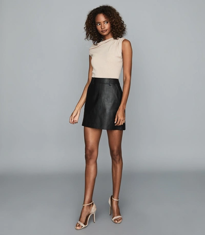 Leather pencil skirt clearance reiss