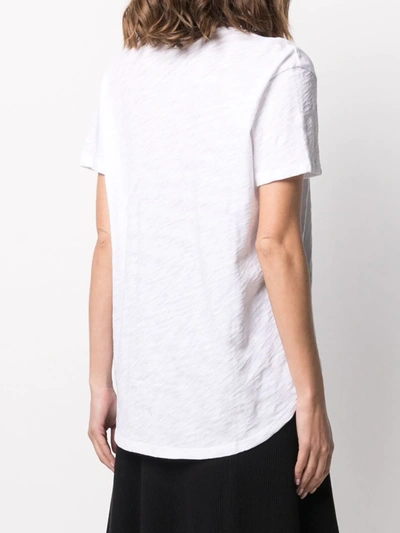 Shop Atm Anthony Thomas Melillo Boyfriend V-neck T-shirt In White