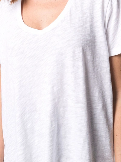 Shop Atm Anthony Thomas Melillo Boyfriend V-neck T-shirt In White