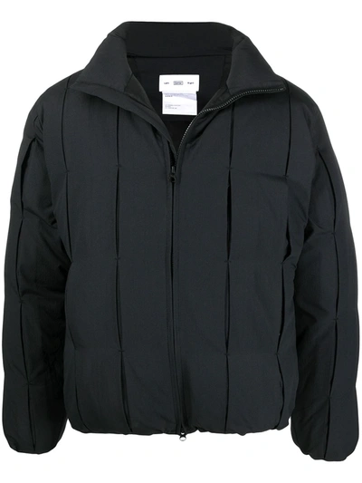Post Archive Faction Zipped Padded Jacket In Black