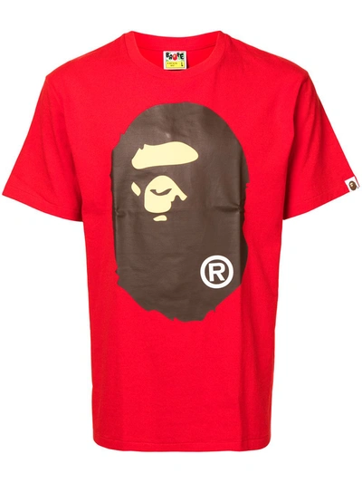 Shop A Bathing Ape Big Ape Head T-shirt In Red