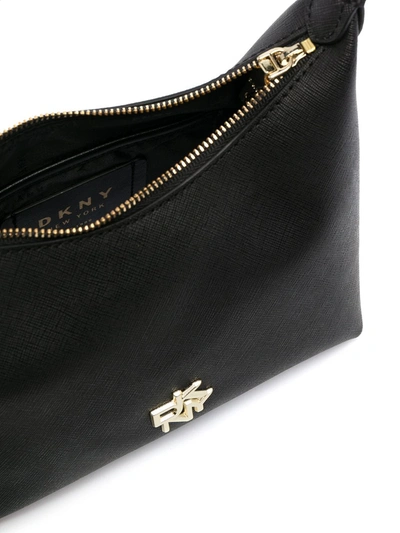 Shop Dkny Carol Shoulder Bag In Black