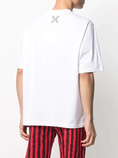 Shop Kenzo Logo-print Short-sleeve T-shirt In White