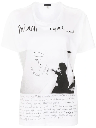 Shop R13 U2 Miami Photograph-print T-shirt In White