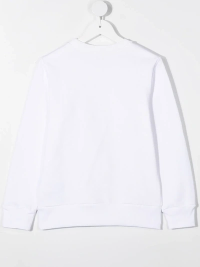 Shop N°21 Logo Print Sweatshirt In White