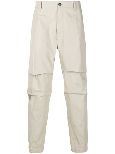Shop Dsquared2 Cropped Drop-crotch Trousers In Neutrals