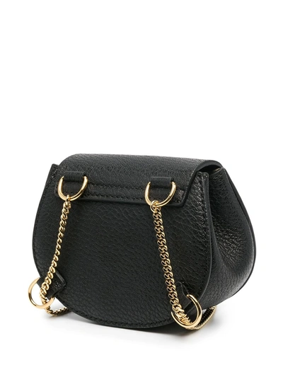 Shop Chloé Mini Drew Crossbody Backpack In Black