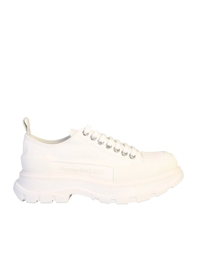 Shop Alexander Mcqueen Lace Up Sneakers In White