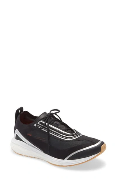 Shop Adidas By Stella Mccartney Boston Running Sneaker In Black/ Silver/ Carbon