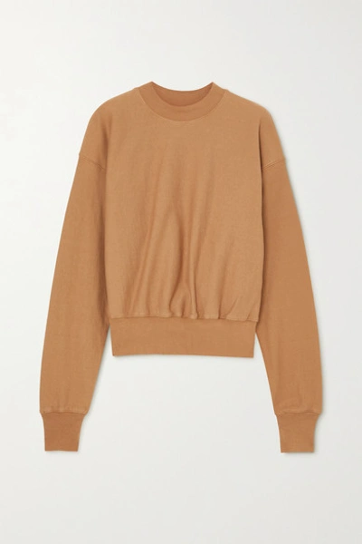 Shop Bassike + Net Sustain Organic Cotton-jersey Sweatshirt In Brown