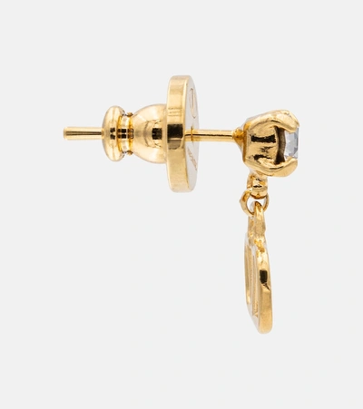 Valentino Vlogo Embellished Earrings In Gold