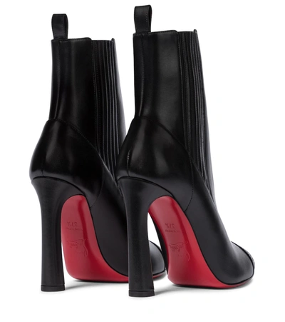 Shop Christian Louboutin Me In The '90s 100 Leather Ankle Boots In Black