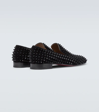 Shop Christian Louboutin Dandelion Spikes Loafers In Black