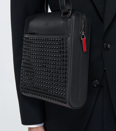 Shop Christian Louboutin Benech Reporter Bag In Black