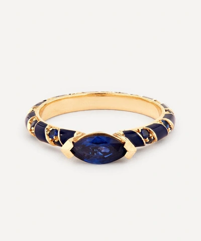 Shop Alice Cicolini Gold Memphis Blue Sapphire Candy Pave Ring