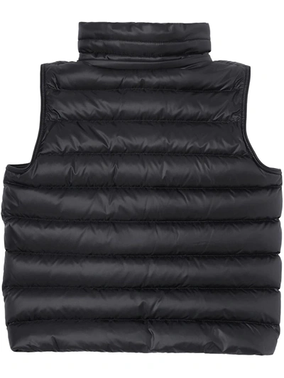 Shop Burberry Logo Patch Gilet In Black