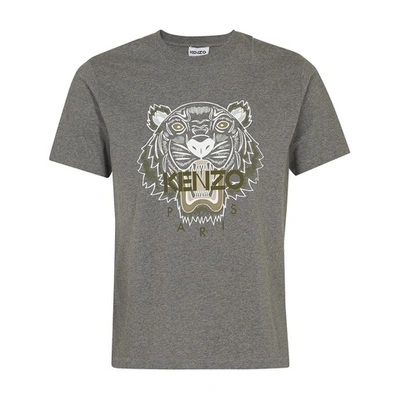Shop Kenzo Tiger T-shirt In Dove Grey