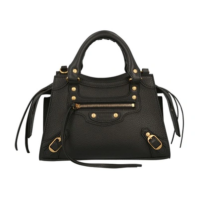 Shop Balenciaga Neo Classic Mini Top Handle Bag In Black