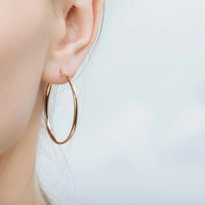 Shop Aurate Hoop Earrings In Gold