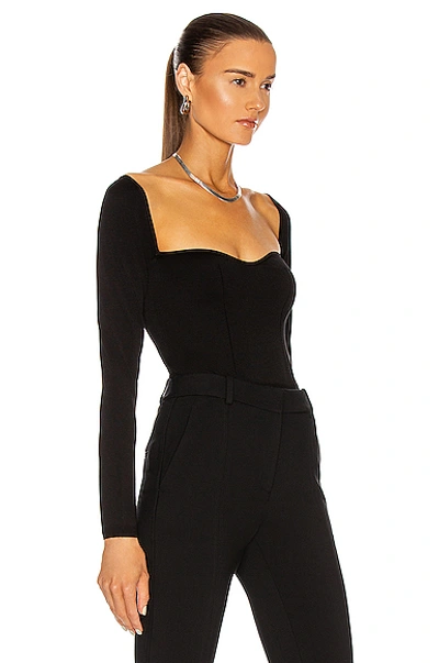 Shop Dolce & Gabbana Long Sleeve Top In Black