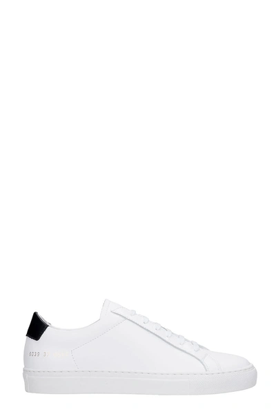 Shop Common Projects Retro Sneakers In White Leather