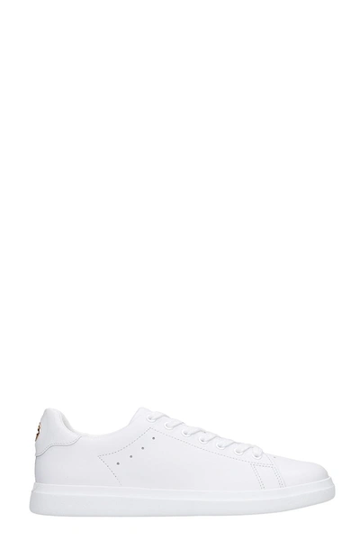 Shop Tory Burch Howell Court Sneakers In White Leather