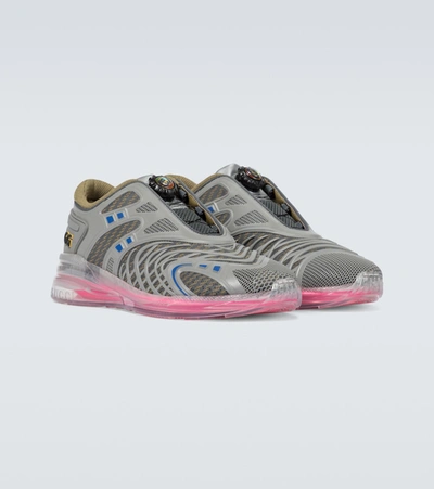 Shop Gucci Ultrapace R Sneakers In Grey