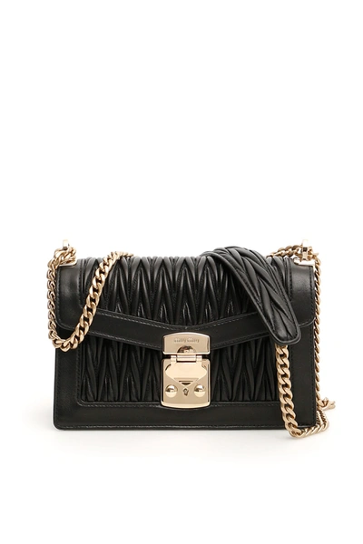 Shop Miu Miu Medium Miu Confidential Shoulder Bag In Nero (black)