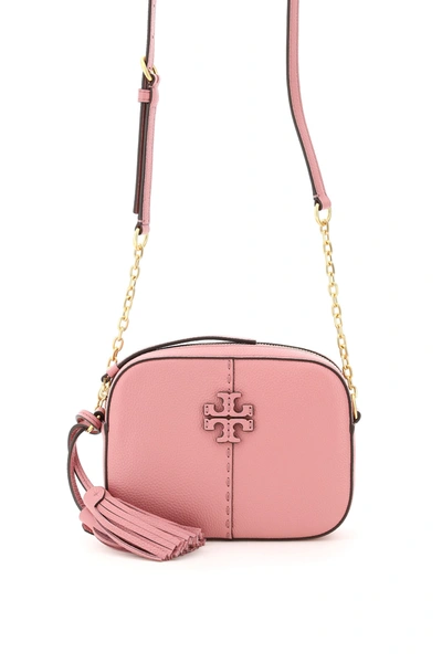 Shop Tory Burch Mcgraw Camera Bag In Pink Magnolia (pink)