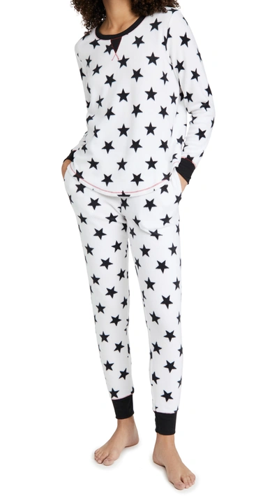 Shop Emerson Road Biggest Star Long Sleeve Pj Set In White
