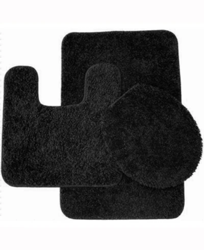 Shop Popular Bath 3-pc. Florence Rug Set In Black