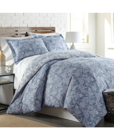 Southshore Fine Linens Perfect Paisley Duvet Cover Set, King/california King In Blue