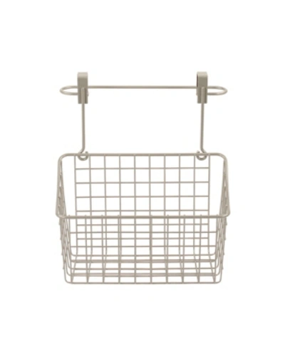 Shop Spectrum Grid Over The Cabinet Towel Bar Medium Basket In Brass
