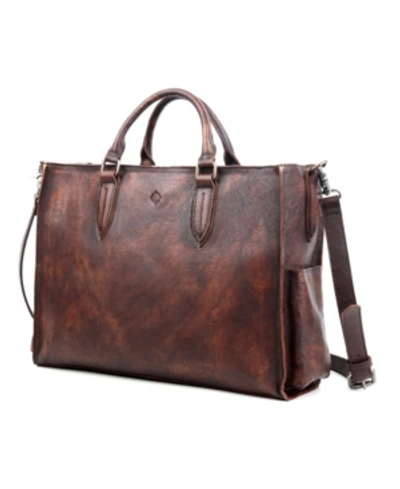 Shop Old Trend Monte Leather Tote Bag In Coffee
