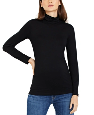 Shop A Pea In The Pod Maternity Turtleneck Knit Top In Black