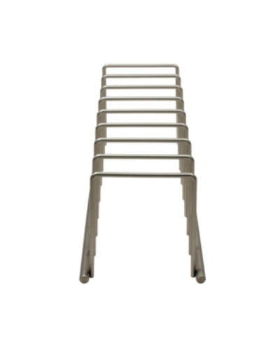 Spectrum Diversified Euro Kitchen Lid Organizer For Plates In Brass