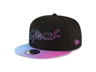 Shop New Era Miami Heat 2020 City Series 9fifty Cap In Black/pink