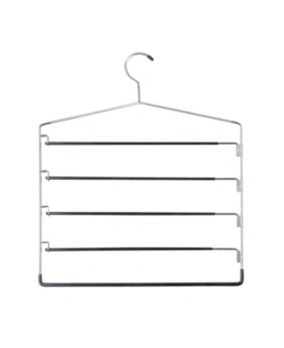 Shop Honey Can Do 2 Pack 5-tier Swing Arm Pant Hangers In Chrome